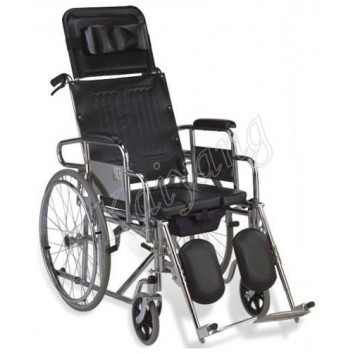 WHEEL CHAIR COMMODE FULL RECLINING KY-608GC
